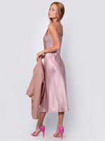 Load image into Gallery viewer, Satin Slip Midi Dress
