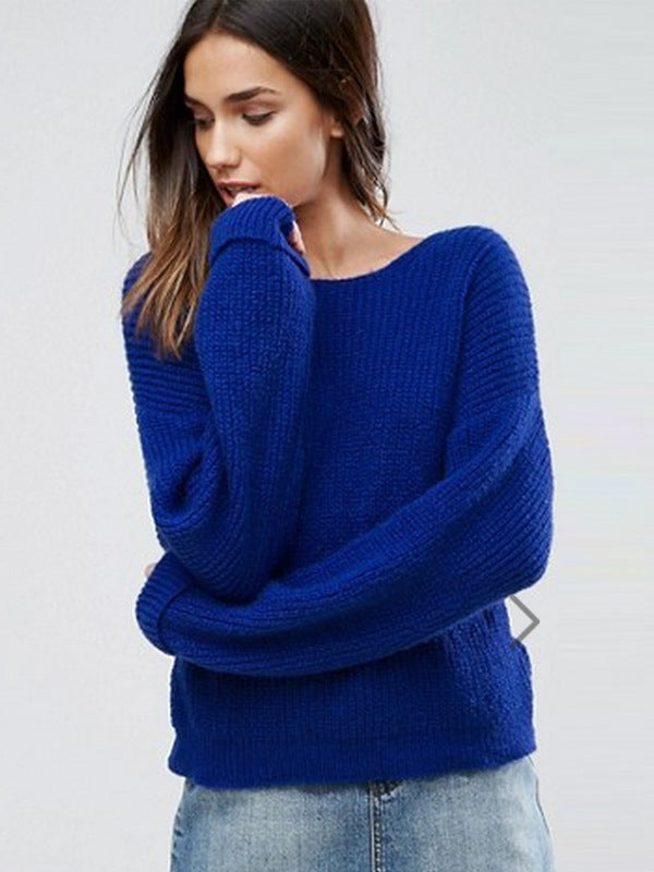 Two-Way Wear Twist Knit Sweater