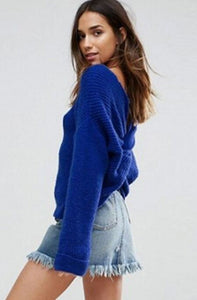 Two-Way Wear Twist Knit Sweater