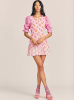 Load image into Gallery viewer, Floral Smocked Puff Sleeve Mini Dress
