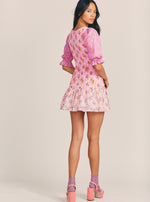 Load image into Gallery viewer, Floral Smocked Puff Sleeve Mini Dress
