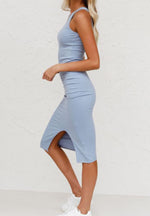 Load image into Gallery viewer, Sleeveless Slit Midi Dress
