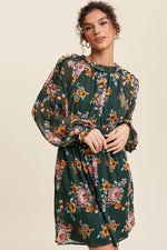 Load image into Gallery viewer, Amapola Floral Ruffled Chiffon Dress
